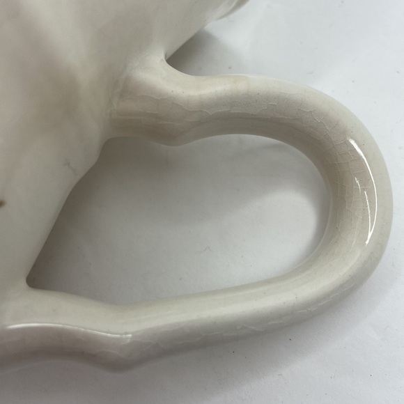 Sango White Ceramic Christmas Poinsettia Print Creamer Jug 10oz Replacement - Picture 8 of 10